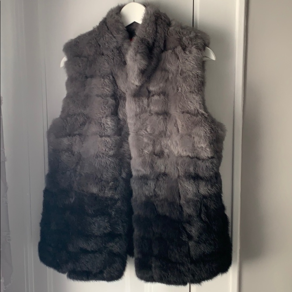 Beautiful ombre soft fur vest
